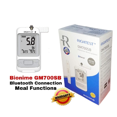 Picture of Bionime Rightest GM700SB Blutooth Glucometer  Blood Glucose Test Kit Meter - Diabetes Test Machine Monitoring System