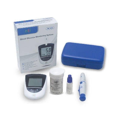 Picture of Germany Diabetes Test Machine NTI BGM-208/BGM-202 Glucometer Blood Glucose Test Kit Meter  Monitoring System
