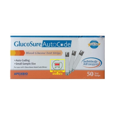 Picture of 50 Pcs Test Strips Individual Foil Packed for Glucosure AutoCode Blood Glucose Meter