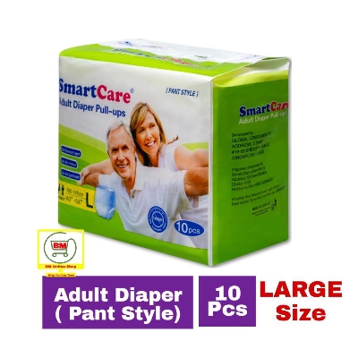 Picture of 10 Pcs SmartCare Large L Size Adult Diaper Pant Style 100-145 cm (40" - 58" inch)