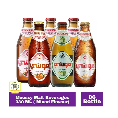 Picture of 06 Bottle Moussy  Malt Beverage 330 ML Mixed Flavour From Saudi Arabia