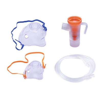 Picture of Getwell Nebulizer Mask For Nebulization (Adult & Child Size Mouthpiece in a Pack)- 01 Set