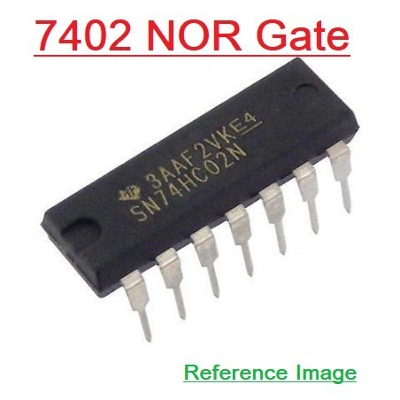 Picture of 7402 SN74HC02N 74HC02 74LS02 NOR Gate Dual In Package DIP 14 Pin IC Electrical Circuitry & Parts