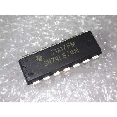 Picture of 2Pcs- 7474 SN74HC74N 74HC74 74LS74 D-Type Flip Flop Dual In Package 14 Pin IC Electrical Circuitry & Parts