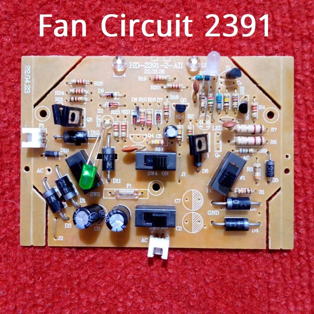Picture of 2391 Charger Fan Circuit Dc 6V Kn-2391 Light Fan Charger Circuit Charging Control Fan Circuit Board For Ac Dc Charger Fan Electrical Circuitry & Parts - Solar Panel