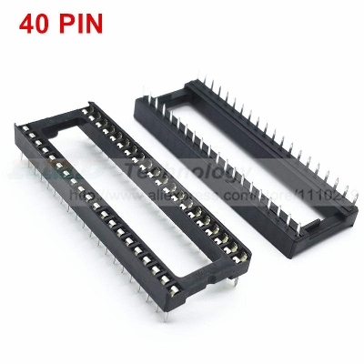 Picture of 3Pcs- Wide 40 Pin IC Socket IC Base 40 Pin PCB Mount IC Socket For 40 Pin Wide IC Base Electrical Circuitry & Parts