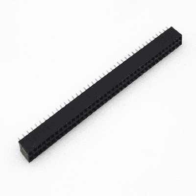 Picture of 40x2 ROW Female Headers 40x2 Straight Pins Double Row 2.54mm Pitch Pin Male Header Connector Strip For Electronics Circuitry & Parts Project Breadboard Friendly