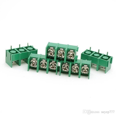Picture of 3Pin 8.5mm GREEN Color 3 Pin Plug-In PCB Mount Straight Screws Terminal Block Connector 8.5mm Pitch Socket Strips For Arduino Cables Connectors Electronics Circuitry & Parts - 3Pcs