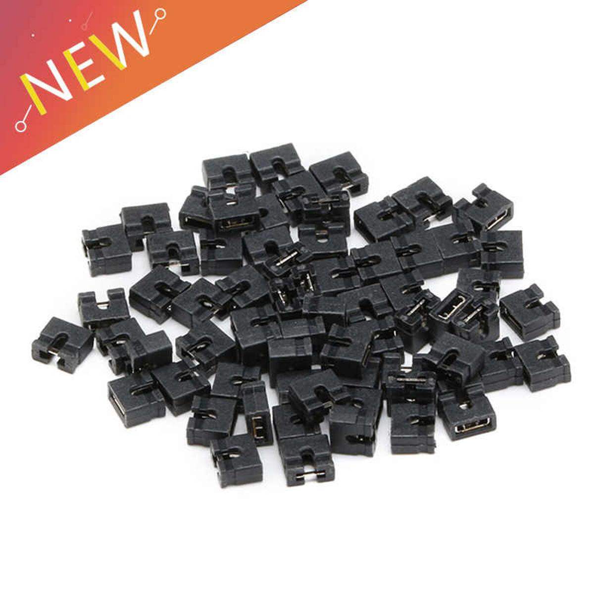 Picture of SHORTING BLOCK Open Type Shorting Block Short Circuit Jumper Cap Block Shunt Connector For Male Header PCB Circuit Arduino Uno Electronics Circuitry & Parts - 20Pcs