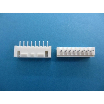 Picture of 2Pcs- 8Pin WHITE MALE HEADER Female Housing JST XH Male Header 8 Pin 2.54mm Pitch Male Connector For Electronics Projects PCB Mount Circuit Breadboard Friendly DIY Cables