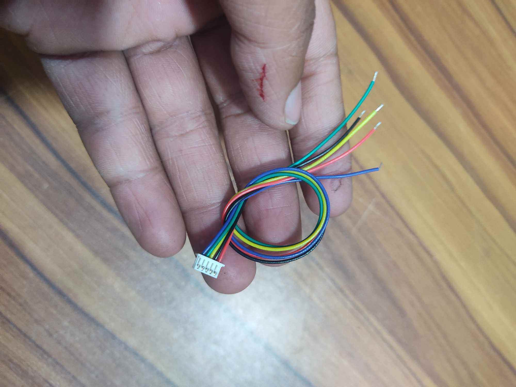 Picture of : Micro JST 1.25mm 5 Pin Male PCB Header Connector With Cable Leads