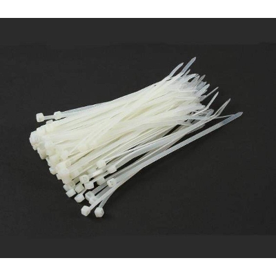 Picture of 100Pcs- 150x4mm Cable Ties Smart Work Heavy Duty 150x4mm Long Nylon Patch Wrap Cable Ties Nylon Plastic Zip For Electronics Electrical Engineering Projects DIY Electrical Circuitry & Parts
