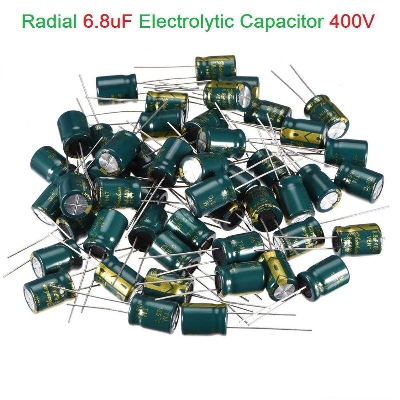 Picture of Radial 6.8uF Electrolytic Capacitor 400V-10Pcs