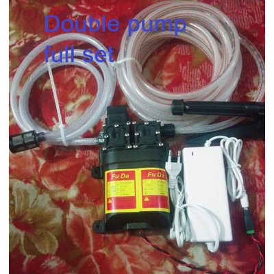 Picture of High Pressure Water Double Pump Full Set For Bike Wash And Garden Purpose