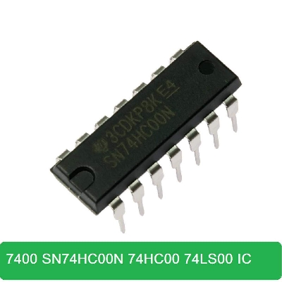 Picture of 7400 SN74HC00N 74HC00 74LS00 NAND Gate Dual In Package DIP 14 Pin IC Electrical Circuitry & Parts
