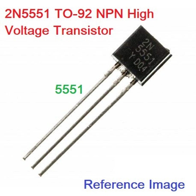 Picture of 2N5551 TO-92 NPN High Voltage Transistor-15Pcs