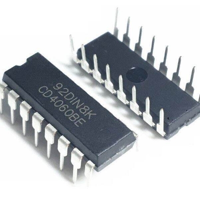 Picture of CD4060BE IC CD4060 IC DIP-16 Pin Leads 4060 IC Breadboard Friendly IC