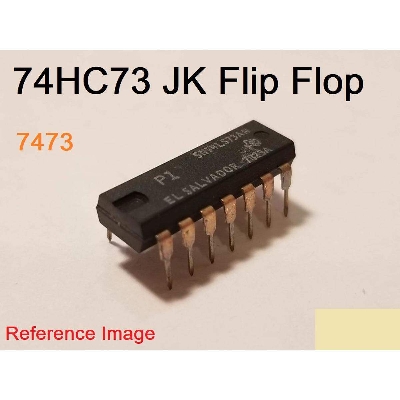 Picture of 7473 SN74HC73N 74HC73 74LS73 Fl-ip Flo-p Dual In Line Package DIP 14 Pin IC Electrical Circuitry & Parts