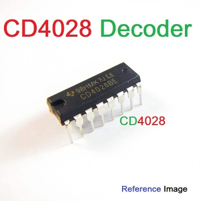 Picture of CD4028BE CD4028 CD-4028 4028 DIP-16 Pin Dual In Package B-CD To De-cimal Or Binary To Octal Dec-oders Drivers IC Breadboard Friendly IC Electrical Circuitry & Parts