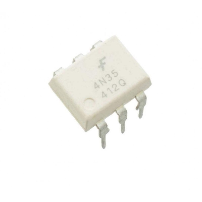 Picture of 2Pcs- Optocoupler 4N35 4N-35 Optocoupler IC DC Input Transistor Output Optical Coupler Photo Transistor Through Hole DIP 6 Pin Leads
