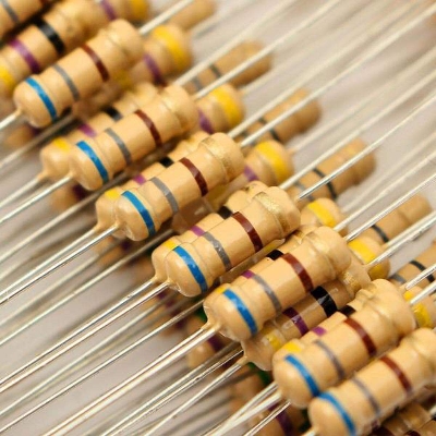 Picture of 50Pcs- 27K Ohm Resistor 5% 27K Ohm Carbon Film 27K Ohm Resistors 1/4W Resistance 0.25 Watt 5% Tolerance Fixed Resistors 2 Pin Leads