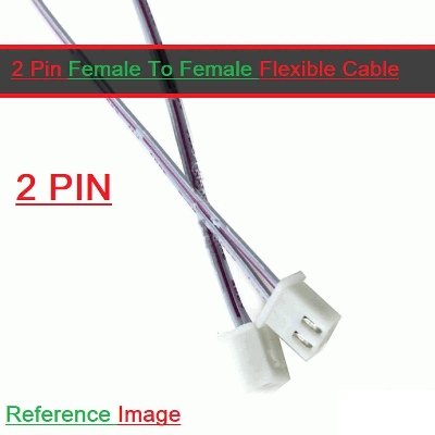 Picture of 2 Pin Female To Female Flexible Cable-3Pcs