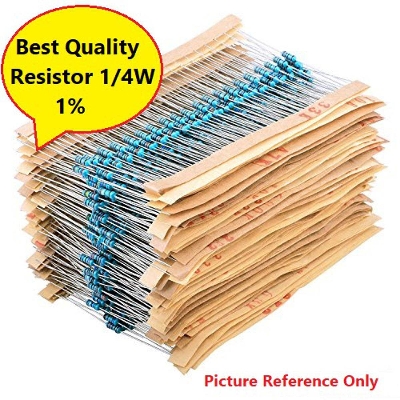 Picture of 50Pcs- Resistor 10K Ohm 1/4W 1% Carbon Film Resistor 0.25w Best Quality