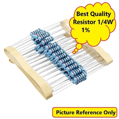 Picture of 50Pcs- Resistor 220K Ohm 1/4W 1% Carbon Film Resistor 0.25w Best Quality