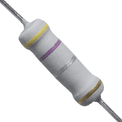 Picture of 10Pcs- 2Watt 220 Ohm Resistor Power Resistor 2W 220 Ohm Metal Film Resistor 220 Ohm Resistor 2 Watt Metal Oxide Film Axial Lead ±5% Tolerance Passive Components Powerpoints Switches & Savers