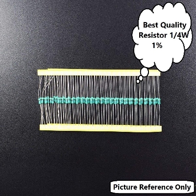 Picture of 50Pcs- Tolerance 1% 6.8K Ohm Resistor 6.8K Ohm Carbon Film Resistor 6.8K Ohm 1/4W Resistance 0.25 Watt Fixed Resistors Passive Components Electronics Circuitry & Parts