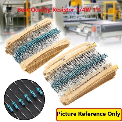 Picture of 50Pcs- Resistor 100 Ohm 1/4W 1% Carbon Film Resistor 0.25w Best Quality