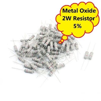 Picture of 10Pcs- Resistor 100 Ohm 2W 5% Metal Oxide Resistor High Quality
