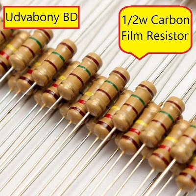 Picture of 25Pcs-Resistor 12 Ohm 1/2W 5% Carbon Film Resistor High Quality