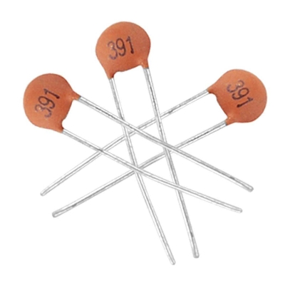 Picture of 25Pcs- 391 Ceramic Capacitor 391 390pF 50V Disc Capacitor Electrical Circuitry & Parts