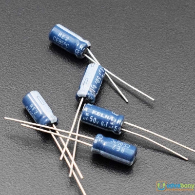 Picture of Radial 0.1uF Electrolytic Capacitor 50V-25Pcs