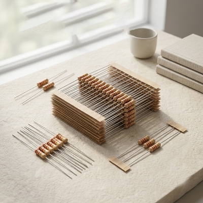 Picture of 25 Pcs 10K Ohm 1/2W 5% Carbon Film Resistors Electronic Kit