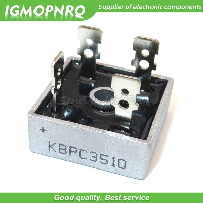 Picture of 3510 Full Wave KBPC3510 KBPC-3510 35A 1000V AC To DC  Single Phase Metal Housing Electronic Bridge Rectifier Diode For Electronics Circuitry & Parts Project DIY