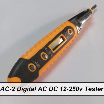 Picture of AC-2 AC 2 Digital AC DC 12-220V Non-Contact Voltage Detector Tester Pen With Night Sight Induction Test Multi Sensor LCD Display Voltmeter