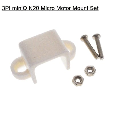 Picture of 20mm N20 Micro Motor Mount Set 3PI miniQ N20 Plastic Micro Motor Mount Set DC Gear Motor Mounting Plastic Bracket Toy Car Vehicle Electronics Circuitry & Parts