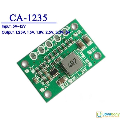 Picture of CA-1235 Power Supply Module Converter 1.25V 1.5, 1.8, 2.5, 3.3, 5V, Output Adjustable 3A 5V-15V Input - Grey