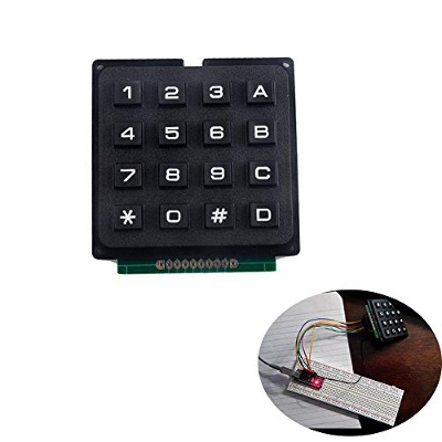 Picture of 4x4 Keypad Tele-phone Style 4×4 16 Button Memb-rane Switch Matrix Array Keyboard Keypad Module Use Key PIC AVR Stamp Plastic Keys Switch For Arduino Controller Electrical Circuitry & Parts