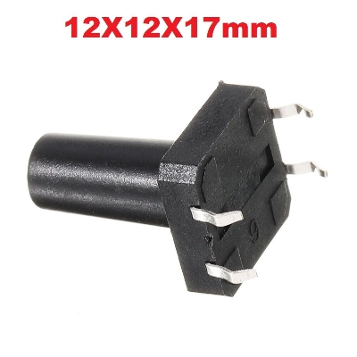 Picture of 5Pcs - MOMENTARY Push Button Switch 12x12x17mm 4P 4Pin On Off Panel Momentary Tactile Tact Push Button Switch Self Reset DIP Push Switches