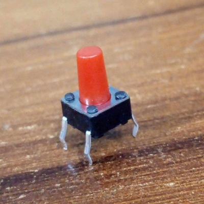 Picture of 10Pcs RED Head Momentary 4Pin Tactile Tact Push Button Switch 4 Pin 6x6x10mm On Off PCB DIP Through Hole Touch Switch Momentary Push Button Switch Square Push Switch Light Switches