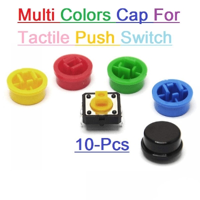 Picture of Multi Colors Cap For Tactile Push Switch-10Pcs