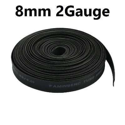 Picture of 2Gauge- Heat Shrink Tube 8mm Heatshrink 1 Gauge Tubing Shrinkable Wrap Wire Cable Sleeve Set Heat Shrink Φ8mm Wire DIY Connector Repair