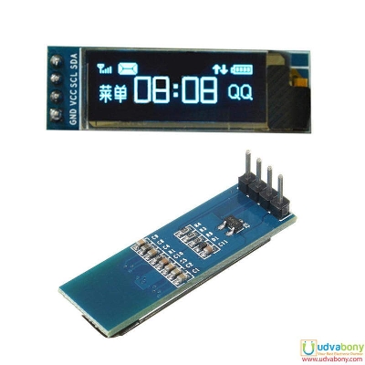 Picture of 0.91 Inch 128×32 IIC I2C Blue OLED LCD Display SSD1306 Driver DC 3.3V-5V Module for Arduino Robotics