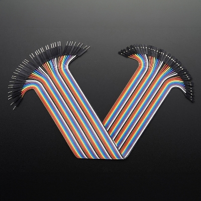Picture of M-F 40Pcs Set Jumper Wires MALE To FEMALE Ribbon Set Connecting Wire 40Pcs Cables 20cm Breadboard Friendly Arduino Raspberry PI Electronics Projects Prototyping Cables