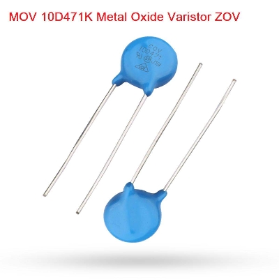 Picture of 3Pcs- MOV 10D471K 10D-471K Disk Type Metal Oxide Varistor ZOV For Power Supply ZOV 2 Pin Leads