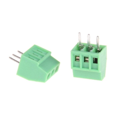 Picture of 5Pcs- 3Pin BLUE Color KF301-3P 3 Pin Plug-In PCB Mount Straight Screw Terminal Block Connector 5.08mm Pitch Socket Strips For Electronics Cables Connectors Terminals