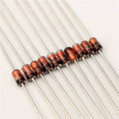 Picture of 25Pcs- 4148 1/2Watt Zener Diode 0.5W 1/2W 1N4148 Through Hole Voltage Regulator Zener Diodes DO-35 DIP Values Assortment Kit For Electronics Circuitry & Parts